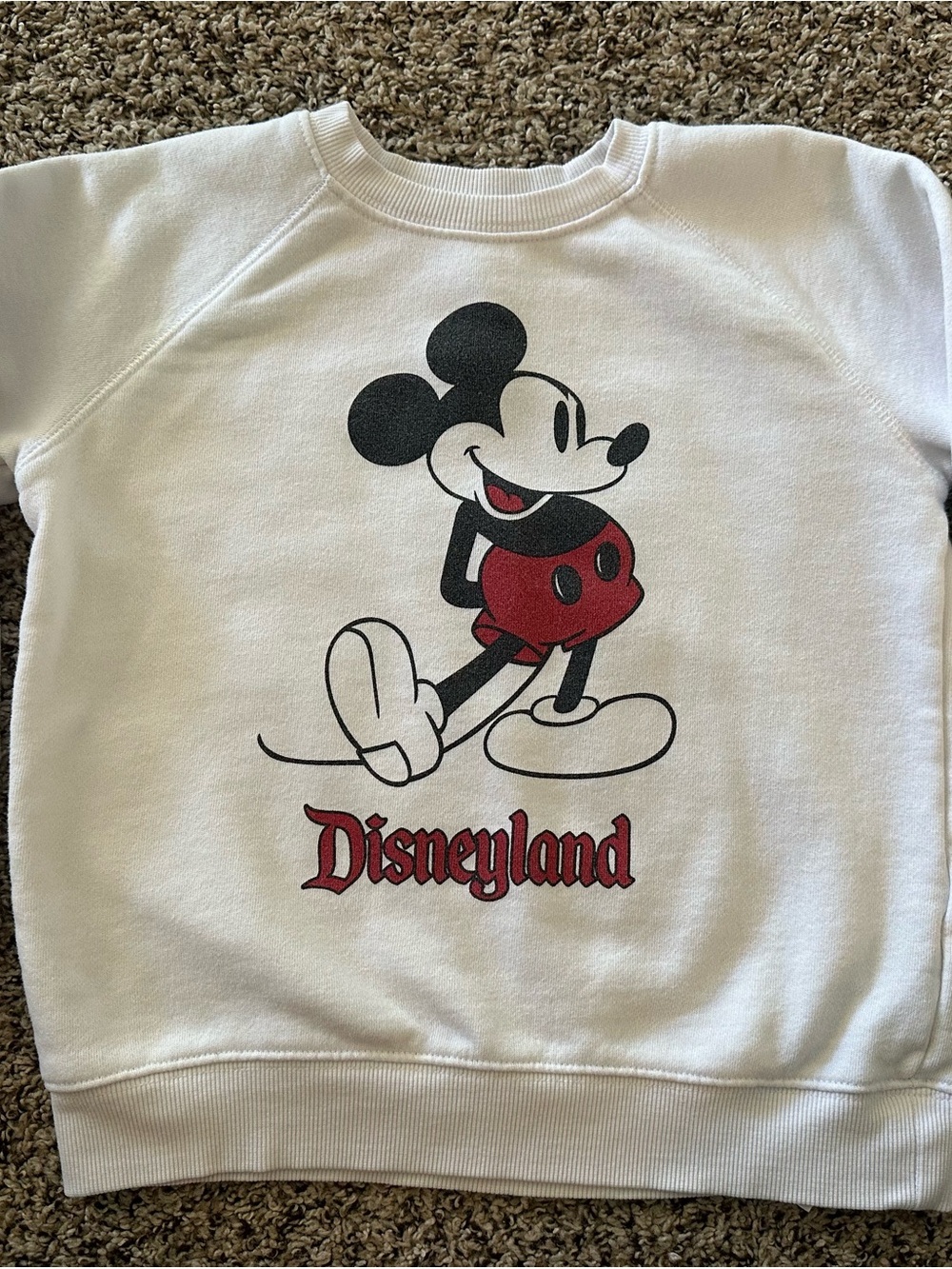Disney Kids White Mickey Mouse Graphic Sweatshirt